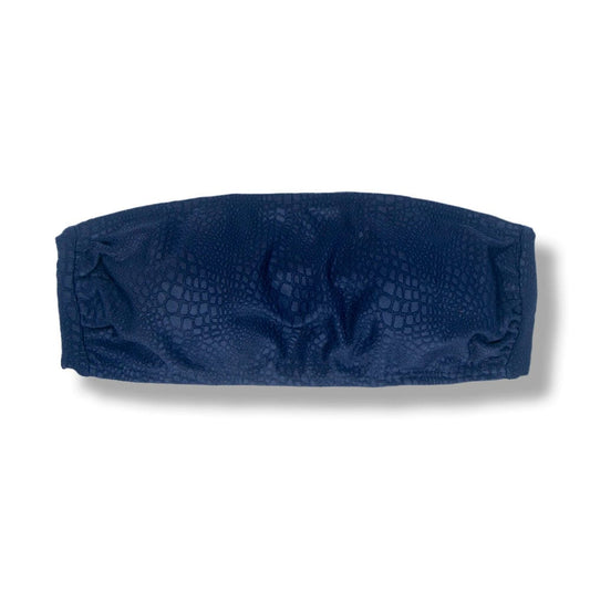 Croco Marine Bandeau Top | Back Tie Closure