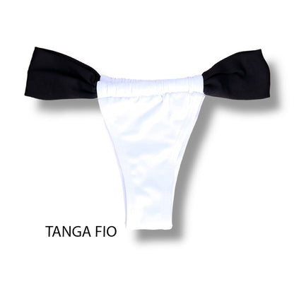 Black and White Bikini Set | Mara Top + Gali Thong