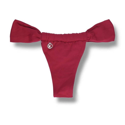 Gali Carmine Red Thong | Adjustable Curtain