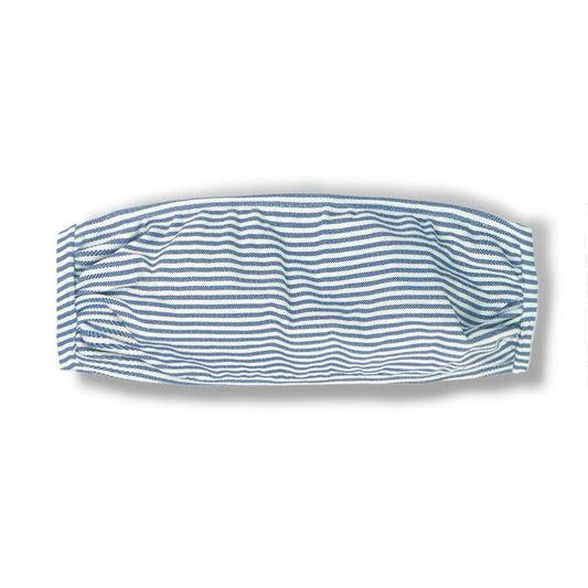Denim Bandeau Top | Back Tie Closure