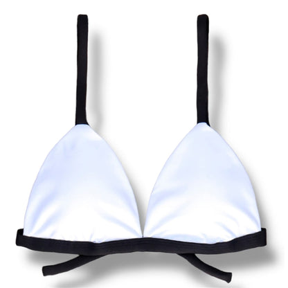 Conjunto de Bikini Black and White | Top Jade + Tanga Gali
