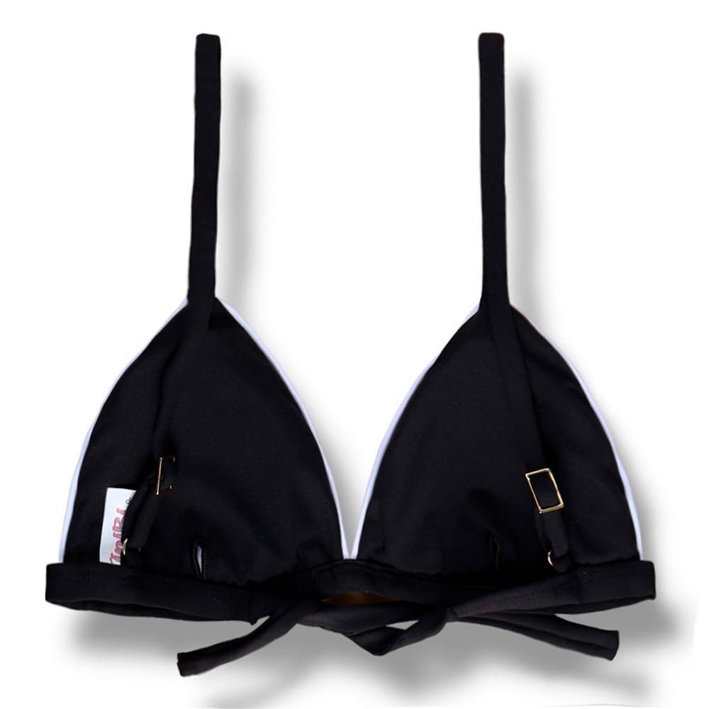 Conjunto de Bikini Black and White | Top Jade + Tanga Gali
