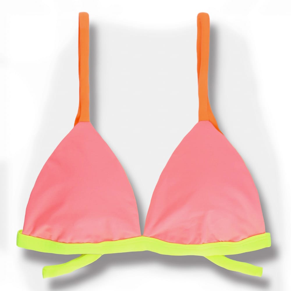 Conjunto de Biquíni Lollipop Bicolor | Top Jade  + Tanga Mia
