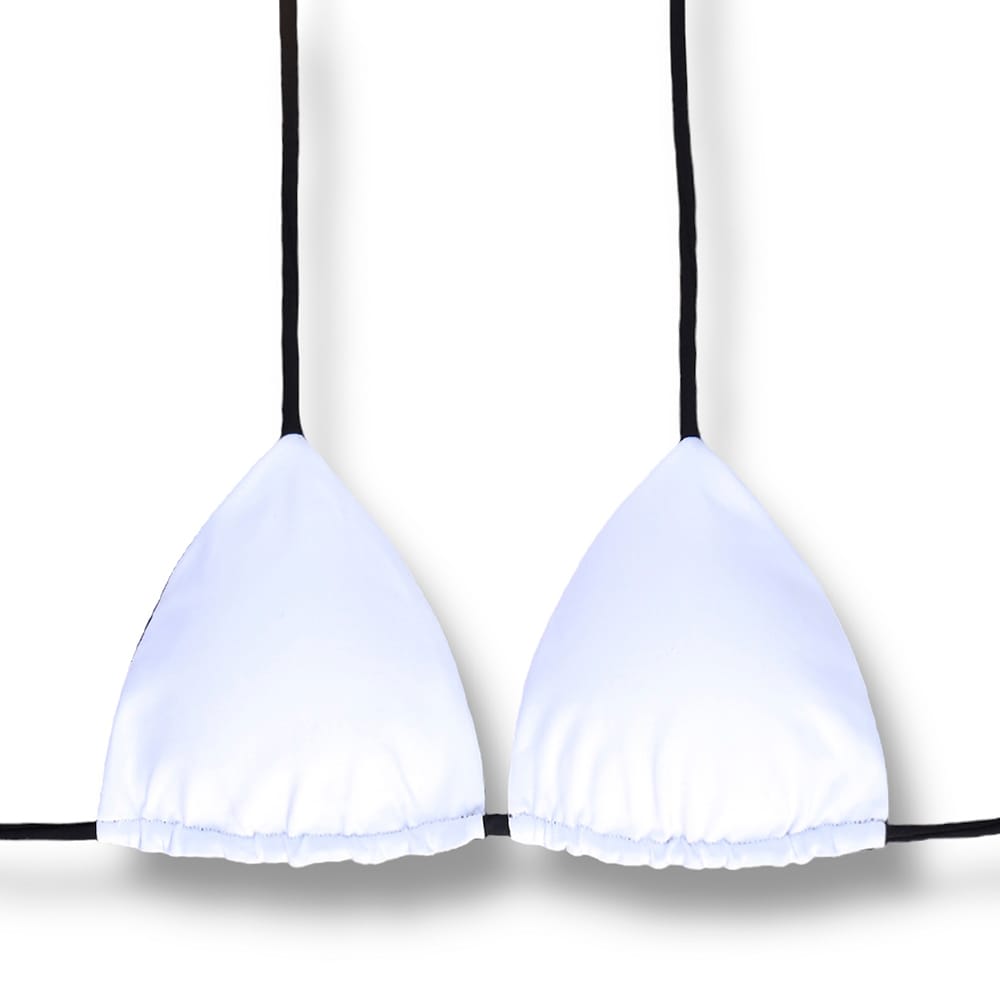 Conjunto de Bikini Black and White | Top Lua + Tanga Gali