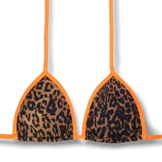 Mara Animal Print Top with Orange