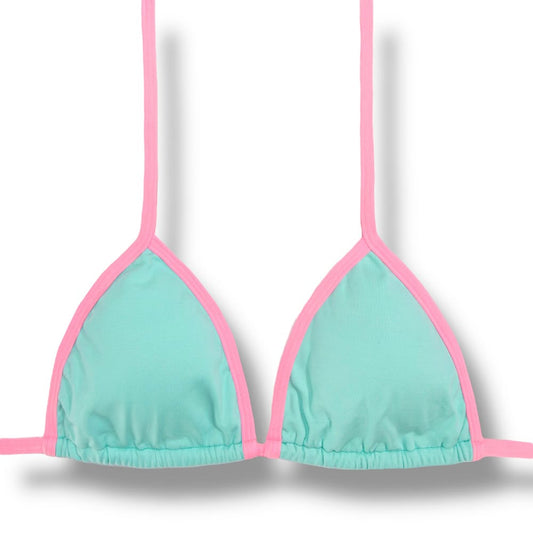 Mara Mint Green with pink yogurt Top | Triangle