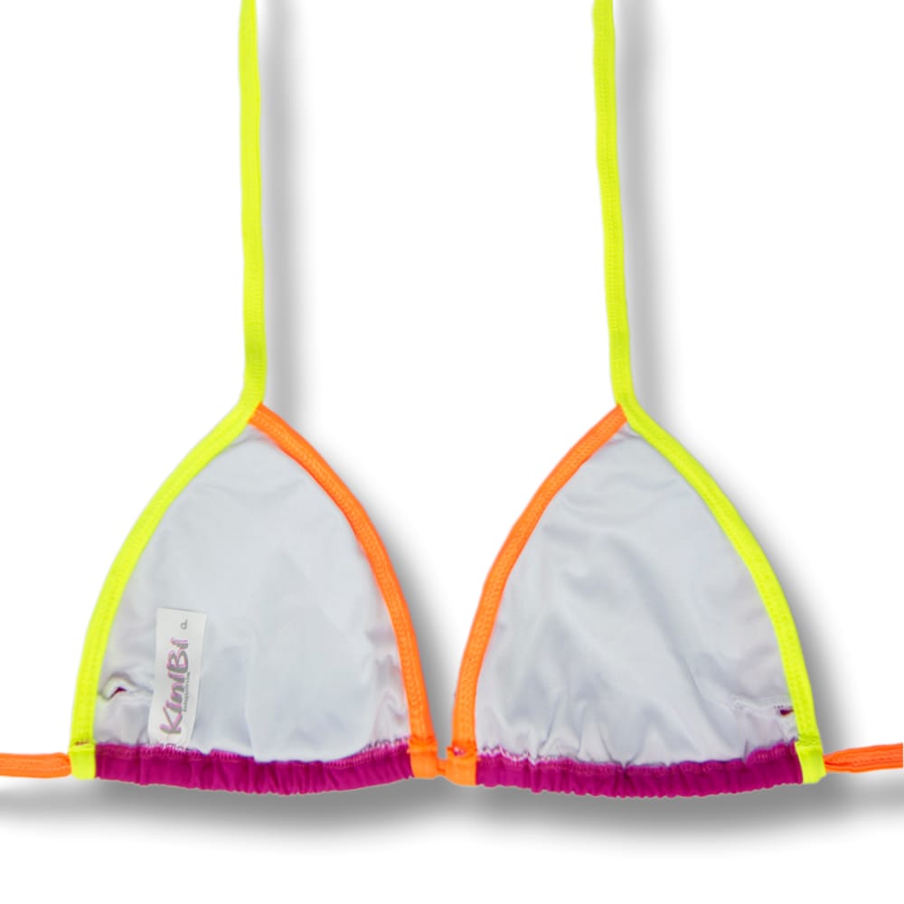 Mara Pink Twist Top | Bicolor | Triangle